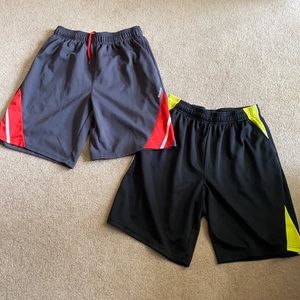 2 pairs Men’s L Jersey Reebok Shorts